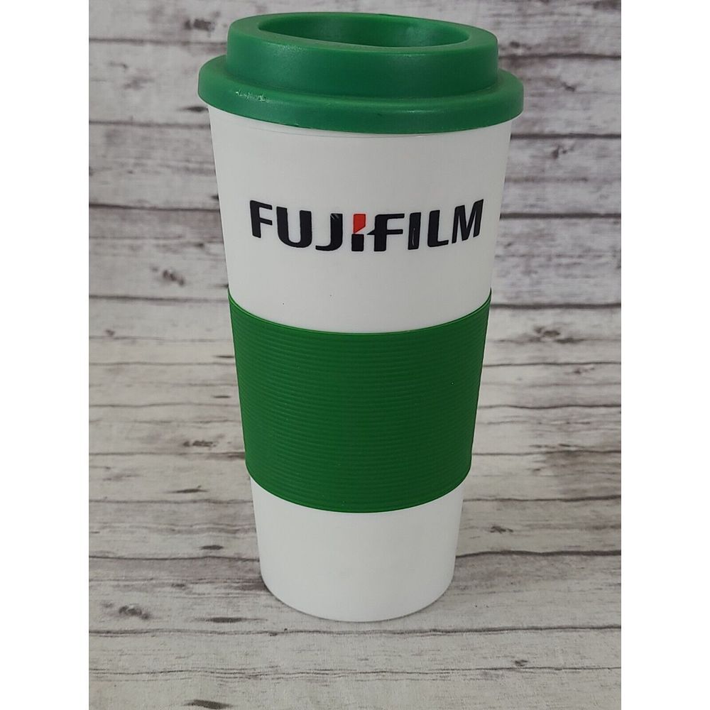 Fujifilm Plastic Tumbler Screw On Lid Rare‎